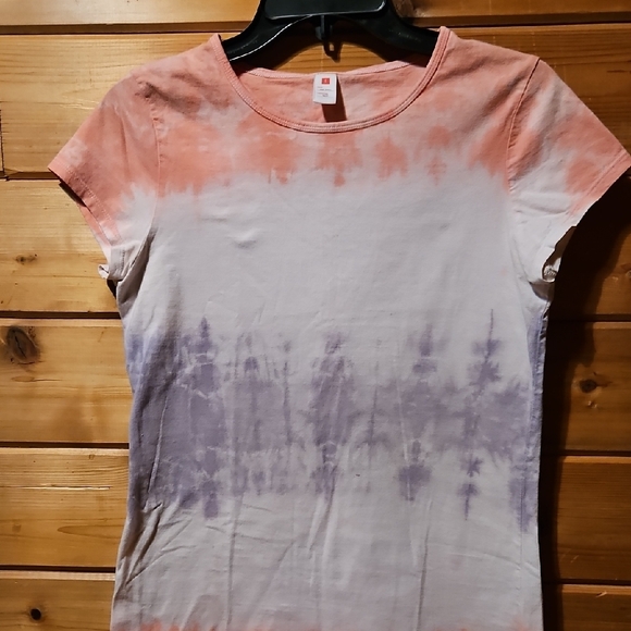 Tie-Dye Women's Top - Purple and Orange - Picture 1 of 1